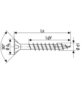 SPAX screw  4.5x70