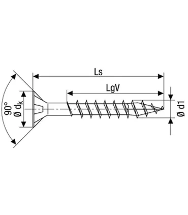 SPAX screw  4.5x70