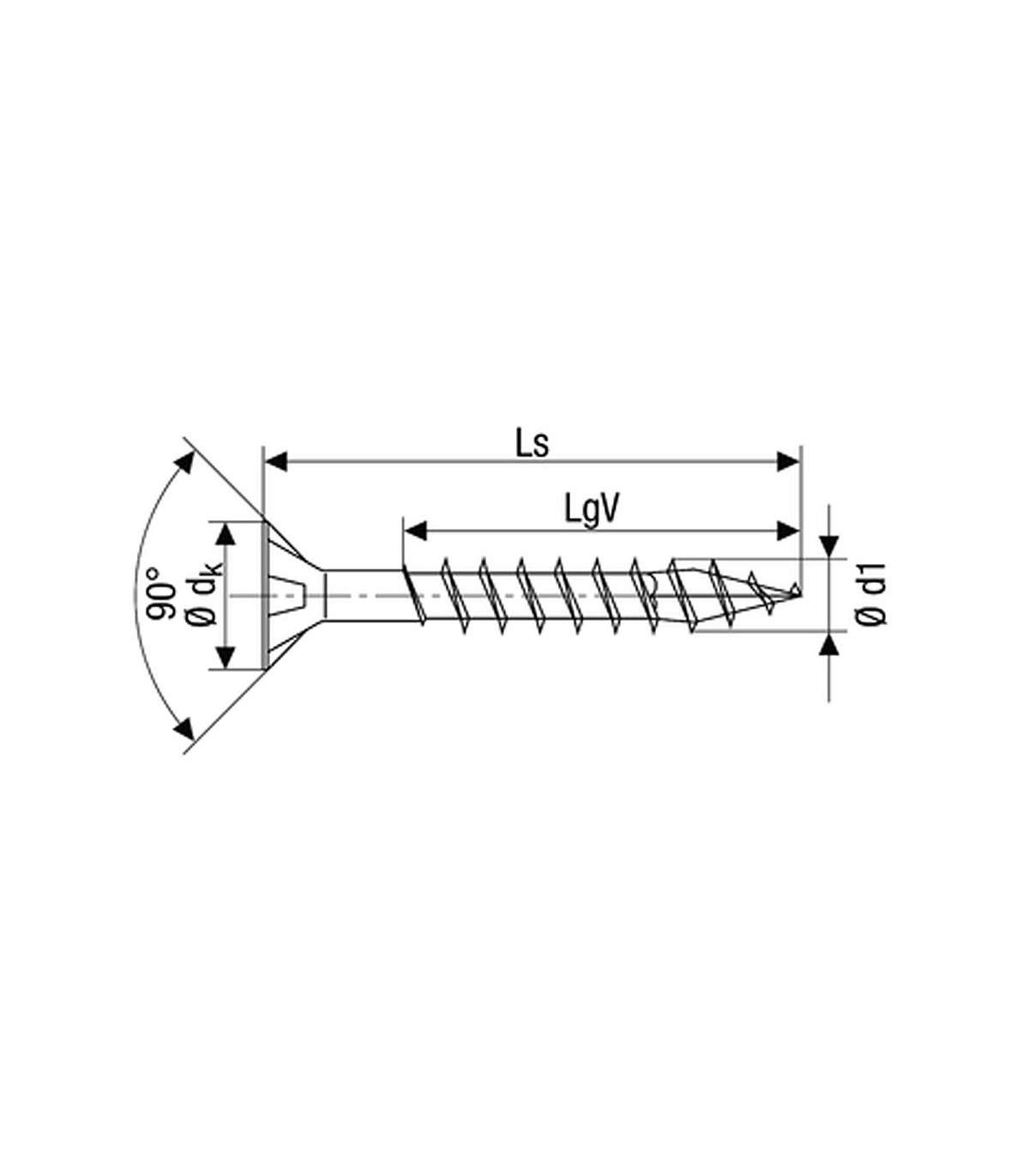 SPAX vrut  4.5x70