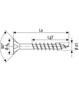 SPAX screw  5x90