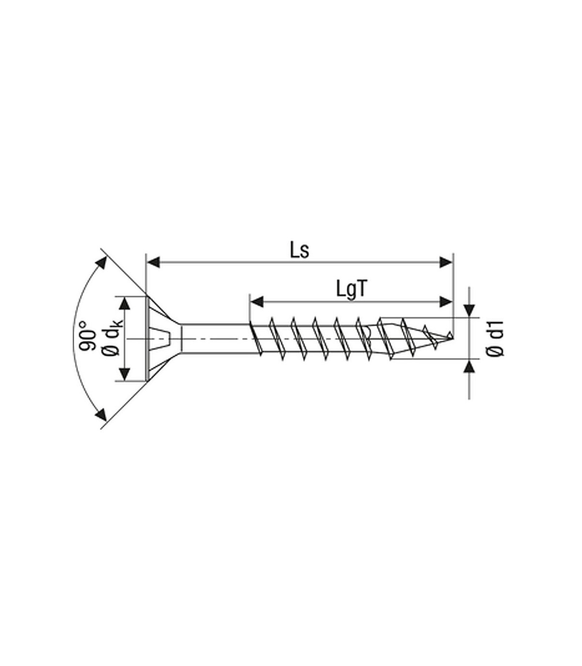 SPAX vrut  5x90