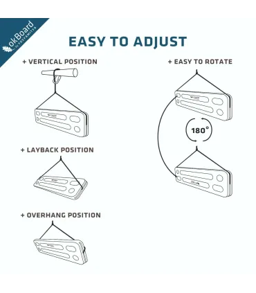 okBoard Crag - portable hangboard