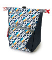 Moon Bouldering Chalk Bag Retro Stripe Indigo
