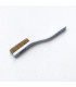 AIX bent brush white