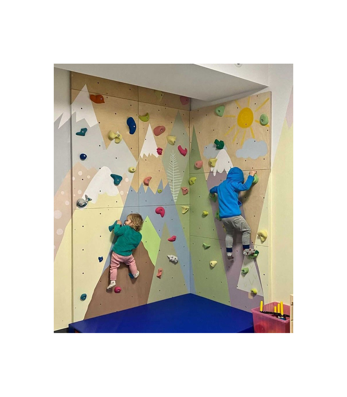 Children climbing wall 15