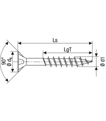 SPAX screw  5x100 - 200x