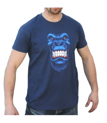 AIX  pánské triko Gorila modré S-XL