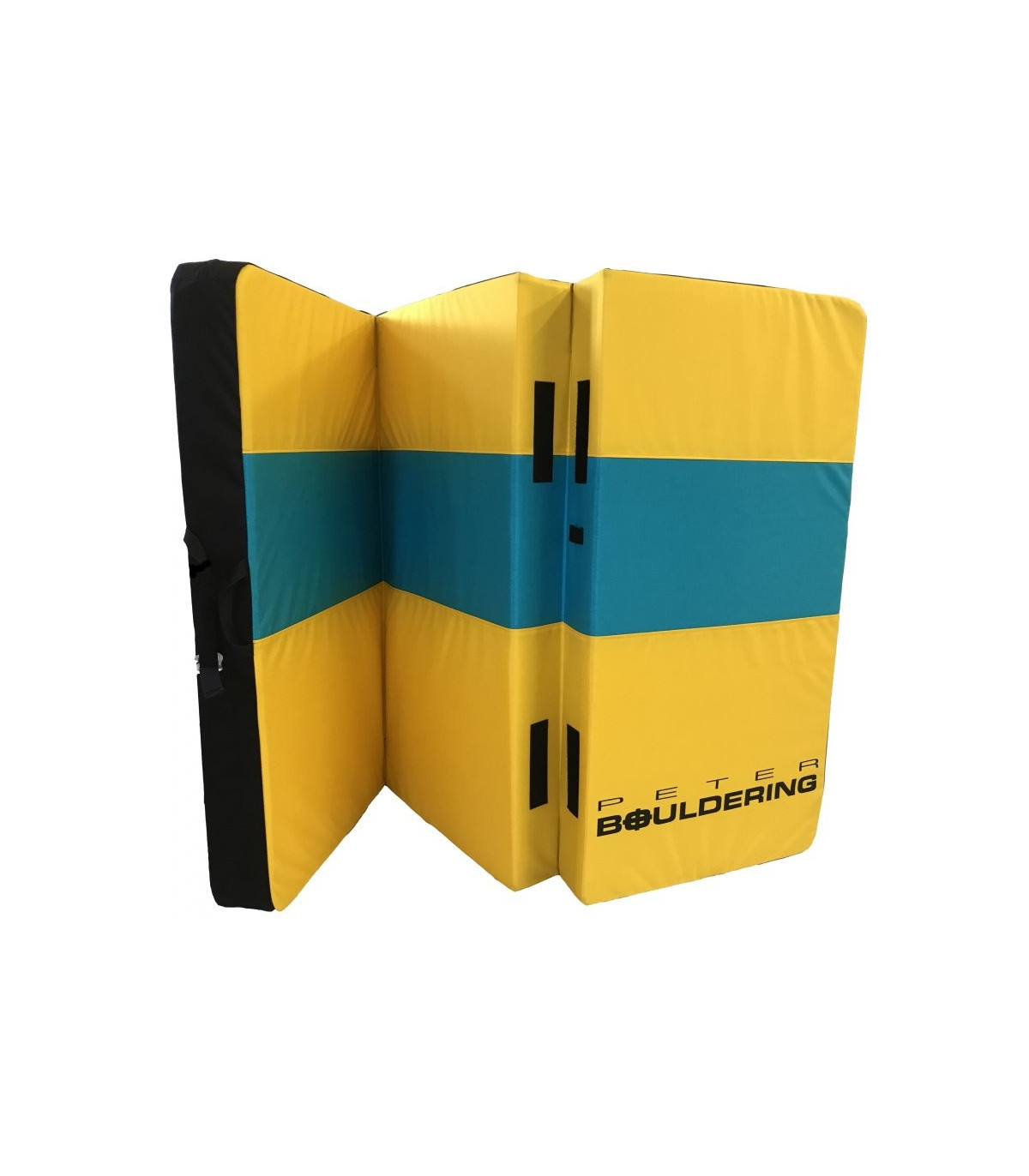 Peter bouldering Fatman crashpad