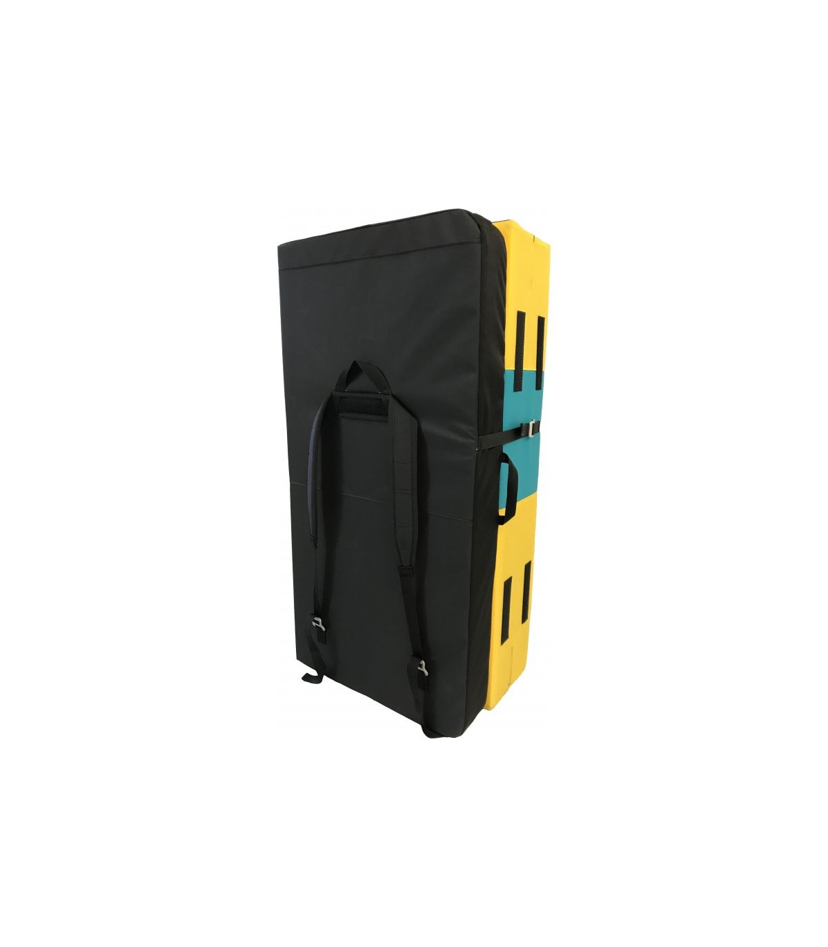 Peter bouldering Fatman crashpad