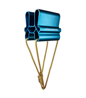 Lattice Quad block Blue