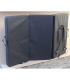 Peter bouldering Fatman crashpad grey