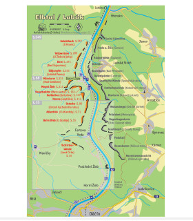 Lezecký průvodce Labské údolí Elbtal 2- Levý břeh